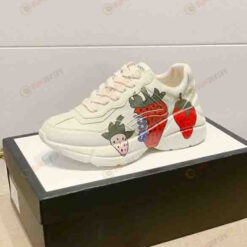 Gucci Rhyton Strawberry Print Shoes Sneakers