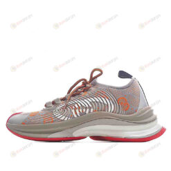 Gucci Run Interlocking G Shoes Sneakers - Gray/Orange