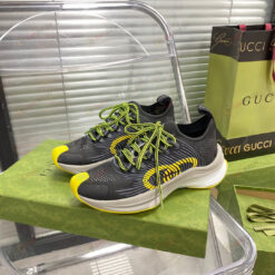 Gucci Run Shoes Sneakers In Black Technical Knit Fabric