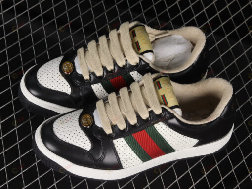 Gucci Screener Black And White Shoes Sneakers