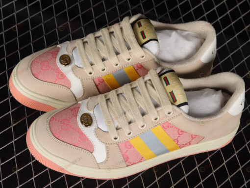 Gucci Screener GG Light Pink/Beige Shoes Sneakers