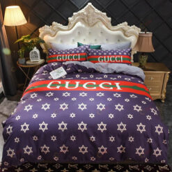 Gucci Web Detail Bedding Set In Purple
