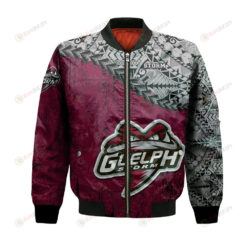 Guelph Storm Bomber Jacket 3D Printed Grunge Polynesian Tattoo