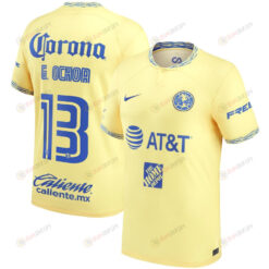 Guillermo Ochoa 13 Club America 2022/23 Home Men Jersey - Yellow