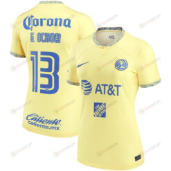 Guillermo Ochoa 13 Club America Women 2022/23 Home Player Jersey - Yellow
