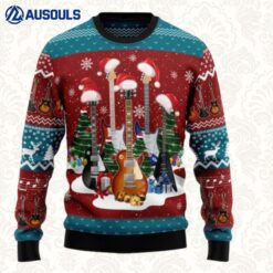 Guitar Christmas TG5115 Ugly Christmas Sweater Ugly Sweaters For Men Women Unisex