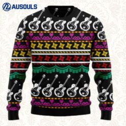 Guitar Christmas Ugly Sweaters For Men Women Unisex