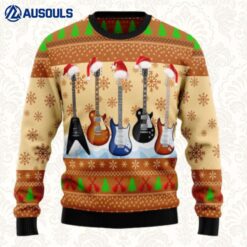 Guitar Xmas Ugly Sweaters For Men Women Unisex