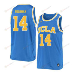 Gyorgy Goloman 14 UCLA Bruins Retro Elite Basketball Men Jersey - Blue