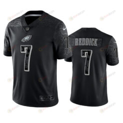 Haason Reddick 7 Philadelphia Eagles Black Reflective Limited Jersey - Men