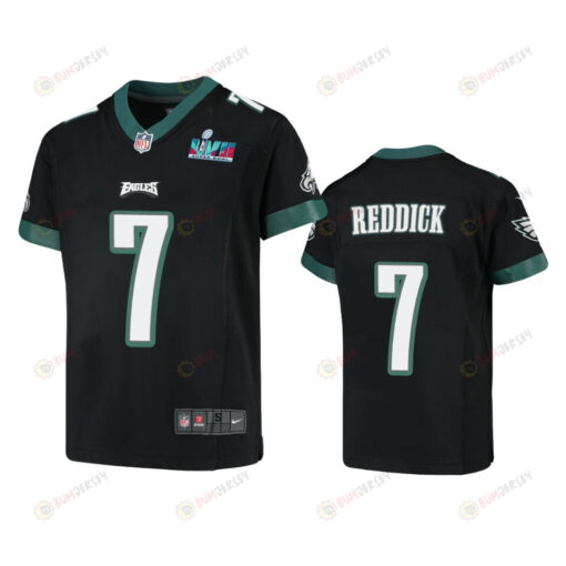 Haason Reddick 7 Philadelphia Eagles Youth Super Bowl LVII Game Jersey - Black