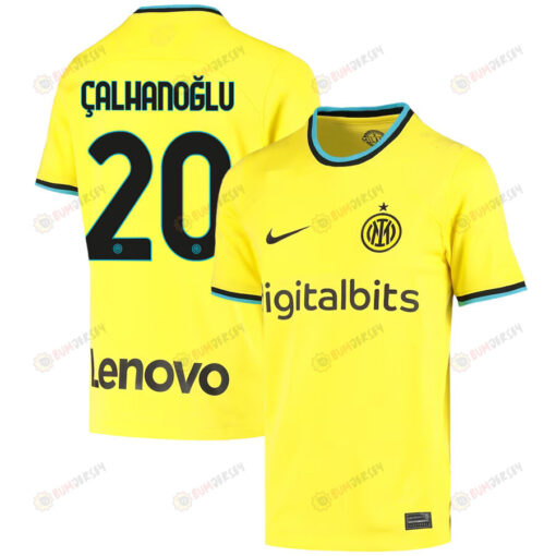 Hakan ?alhano?lu 20 Inter Milan 2022/23 Third Jersey - Youth