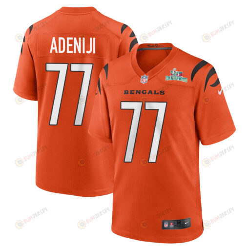 Hakeem Adeniji 77 Cincinnati Bengals Super Bowl LVII Champions Men Alternate Game Jersey - Orange