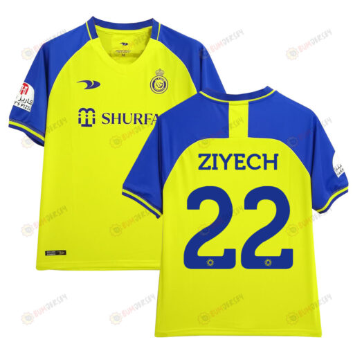 Hakim Ziyech #22 Al Nassr 2022/23 Home Men Jersey - Yellow/Blue