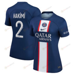 Hakimi 2 Paris Saint-Germain Women 2022/23 Home Player Jersey - Blue