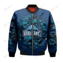 Halifax Hurricanes Bomber Jacket 3D Printed Camouflage Vintage