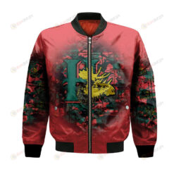 Halifax Mooseheads Bomber Jacket 3D Printed Camouflage Vintage