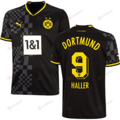 Haller 9 Borussia Dortmund Men 2022/23 Away Jersey - Black