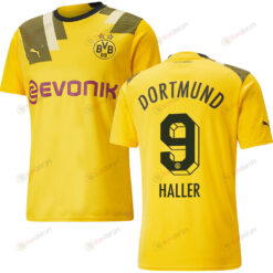 Haller 9 Borussia Dortmund Men 2022/23 Third Jersey - Yellow