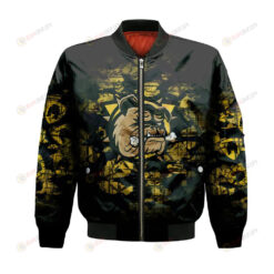 Hamilton Bulldogs Bomber Jacket 3D Printed Camouflage Vintage