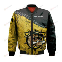 Hamilton Bulldogs Bomber Jacket 3D Printed Grunge Polynesian Tattoo