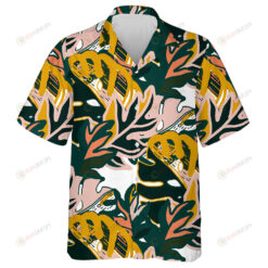 Hand Drawing Colorful Hearts Stars And Flowers Hippie Style Pattern Hawaiian Shirt