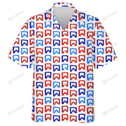 Hand Drawn Flag Of Independence Day United States Colors Hawaiian Shirt