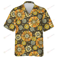 Hand Drawn Retro Style Pattern With Small Flowers Hawaiian Shirt