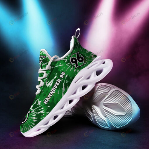 Hannover 96 Logo Tie Dye Pattern Custom Name 3D Max Soul Sneaker Shoes