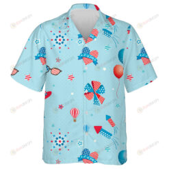 Happy Independence Day United States Of America Decorated With Ornament Hawaiian Shirt