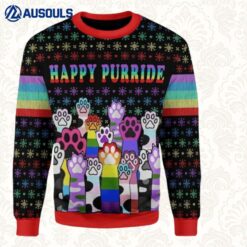 Happy Purride Lgbt Ugly Sweaters For Men Women Unisex