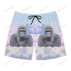 Harambe Halo Hawaiian Men Shorts Swim Trunks - Print Shorts