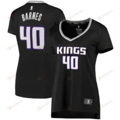 Harrison Barnes Sacramento Kings Women's Fast Break Player Jersey - Statement Edition - Black