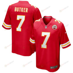 Harrison Butker 7 Kansas City Chiefs Game Men Jersey - Red