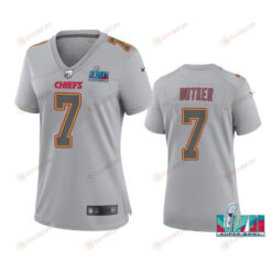 Harrison Butker 7 Kansas City Chiefs Super Bowl LVII Atmosphere Jersey - Women Gray