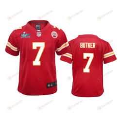 Harrison Butker 7 Kansas City Chiefs Super Bowl LVII Game Jersey - Youth Red