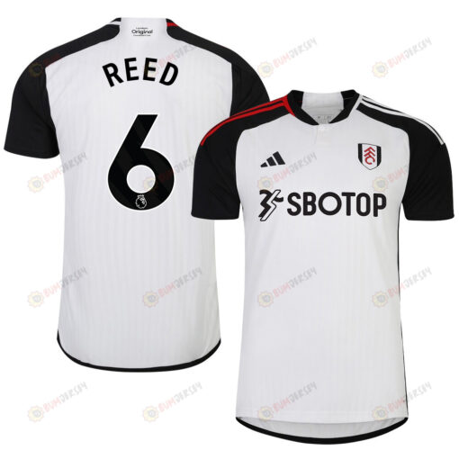 Harrison Reed 6 Fulham FC 2023-24 Premier League Home Men Jersey - White