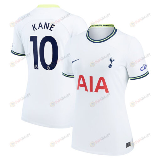 Harry Kane 10 Tottenham Hotspur Women 2022/23 Home Player Jersey - White