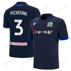 Harry Pickering 3 Blackburn Rovers 2022-23 Away Jersey - Navy