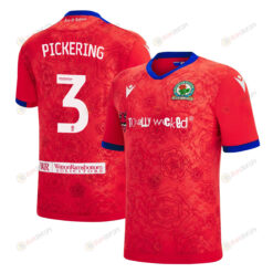 Harry Pickering 3 Blackburn Rovers 2022-23 Third Jersey - Red