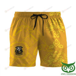 Harry Potter Hufflepuff Yellow with Symbols Summer Shorts Men Shorts - Print Shorts