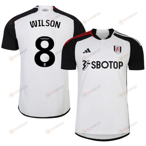 Harry Wilson 8 Fulham FC 2023-24 EFL Home Men Jersey - White