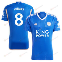 Harry Winks 8 Leicester City FC 2023/24 Home Men Jersey - Blue