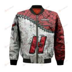 Hartford Hawks Bomber Jacket 3D Printed Grunge Polynesian Tattoo