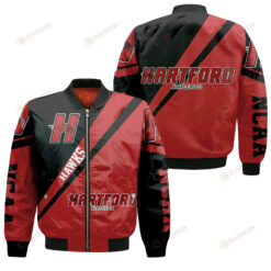 Hartford Hawks Logo Bomber Jacket 3D Printed Cross Style