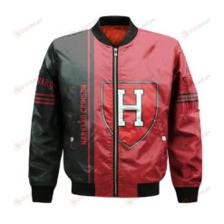 Harvard Crimson Bomber Jacket 3D Printed Half Style