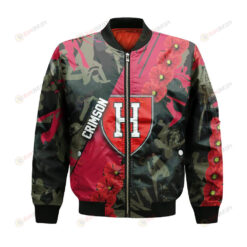 Harvard Crimson Bomber Jacket 3D Printed Sport Style Keep Go on