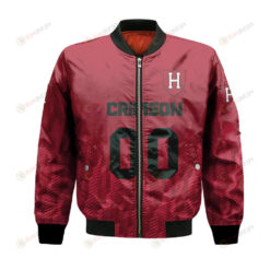 Harvard Crimson Bomber Jacket 3D Printed Team Logo Custom Text And Number