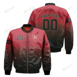 Harvard Crimson Fadded Bomber Jacket 3D Printed