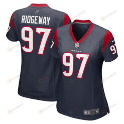 Hassan Ridgeway 97 Houston Texans Women's Game Player Jersey - Navy